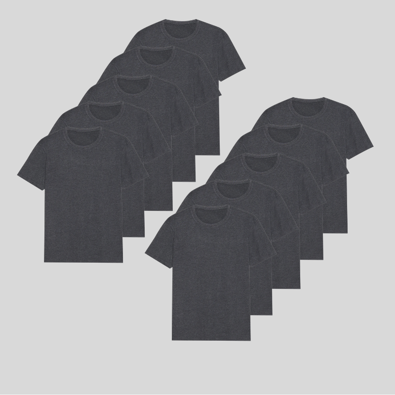 GRÅ 10-pack - PREMIUM-FIT-SKJORTOR®