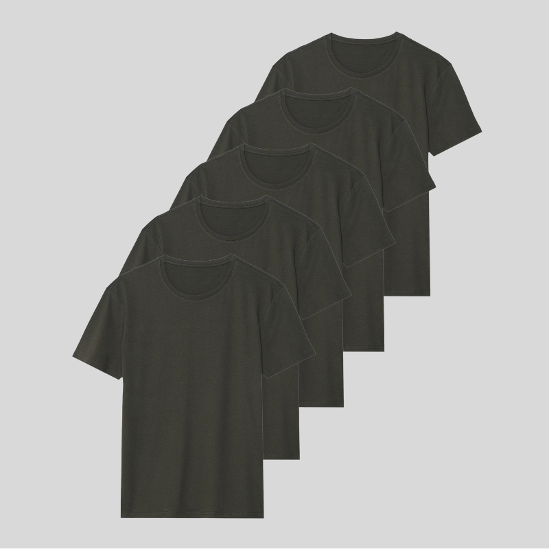 GRÖN 5-pack - PREMIUM-FIT-SHIRTS®