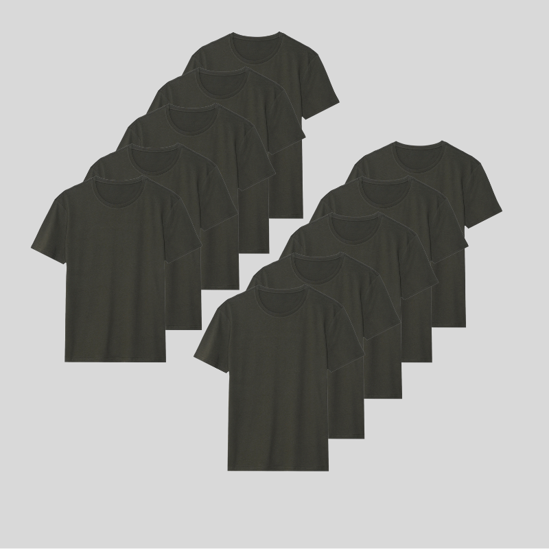 GRÖN 10-pack - PREMIUM-FIT-SHIRTS®