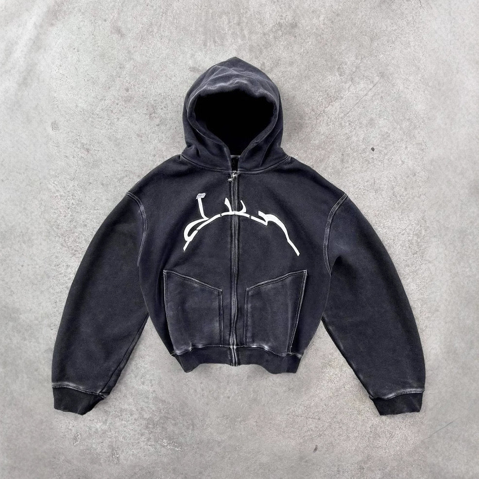 AKTIV ZIP UP HÄLSKJORTA TVÄTTAD