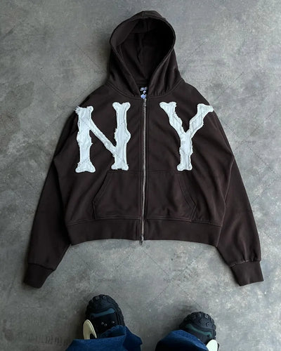 NY ZIP UP HUVTRÖJA
