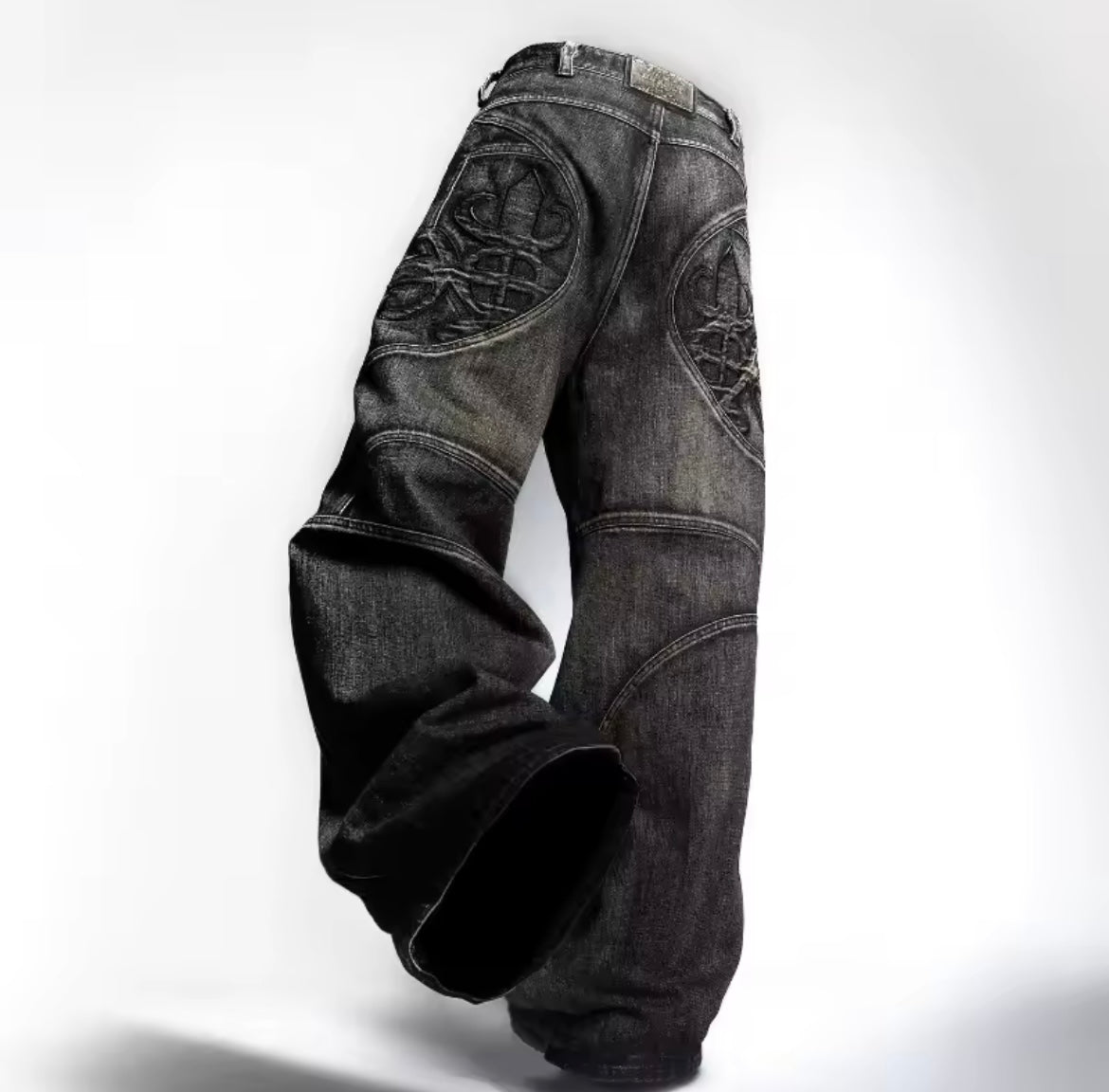 PATCHWORK BAGGY JEANS