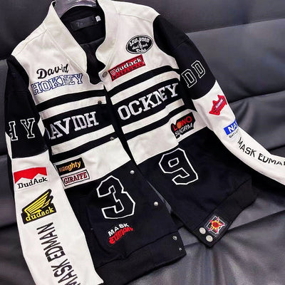 LÄDER RACING JACKA