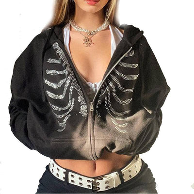 SWEAT SKELETT STRASS