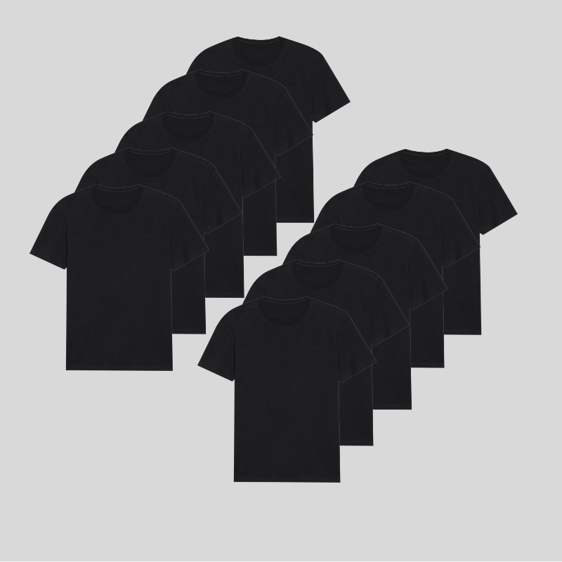 SVART 10-pack - PREMIUM-FIT-SKJORTOR®
