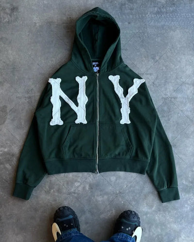 NY ZIP UP HUVTRÖJA