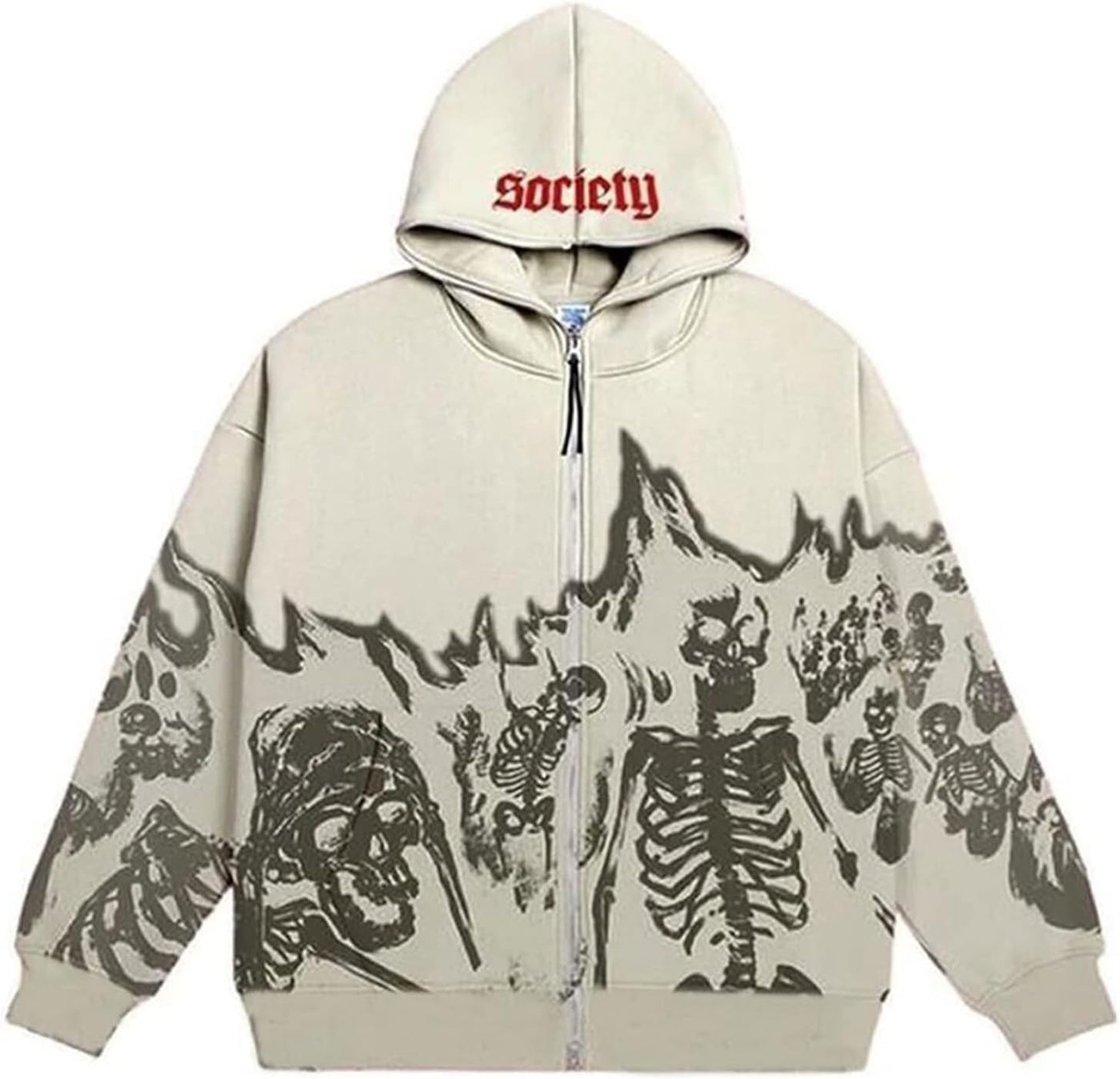 SKELETON ZIP UP HOODIE