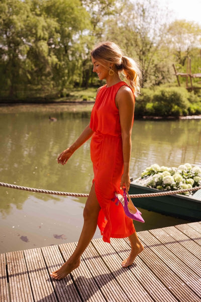 Lisa™ — Sommar Midi Klänning
